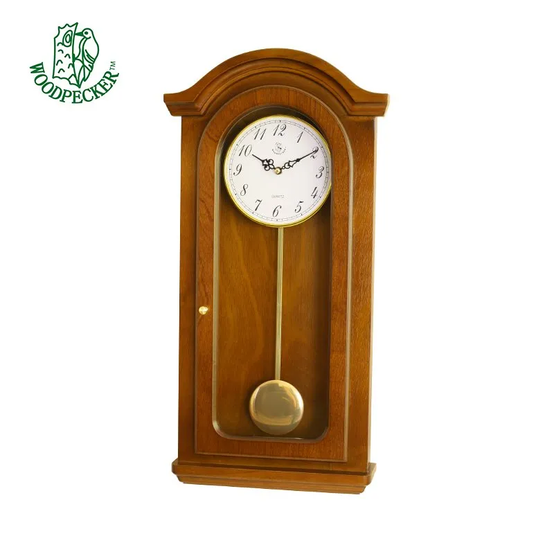 Arched Wooden Pendulum Clock